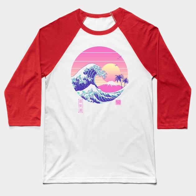 The Great Dream Wave Shirt Baseball T-Shirt by Vincent Trinidad Art